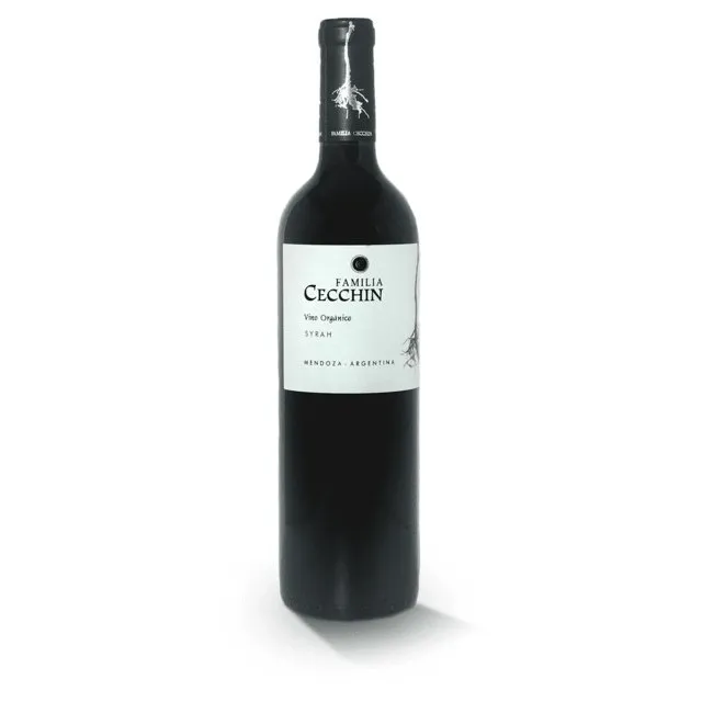 VINO SYRAH ORGANICO - FAMILIA CECCHIN x 750ml. (CAJA x6 BOTELLAS)