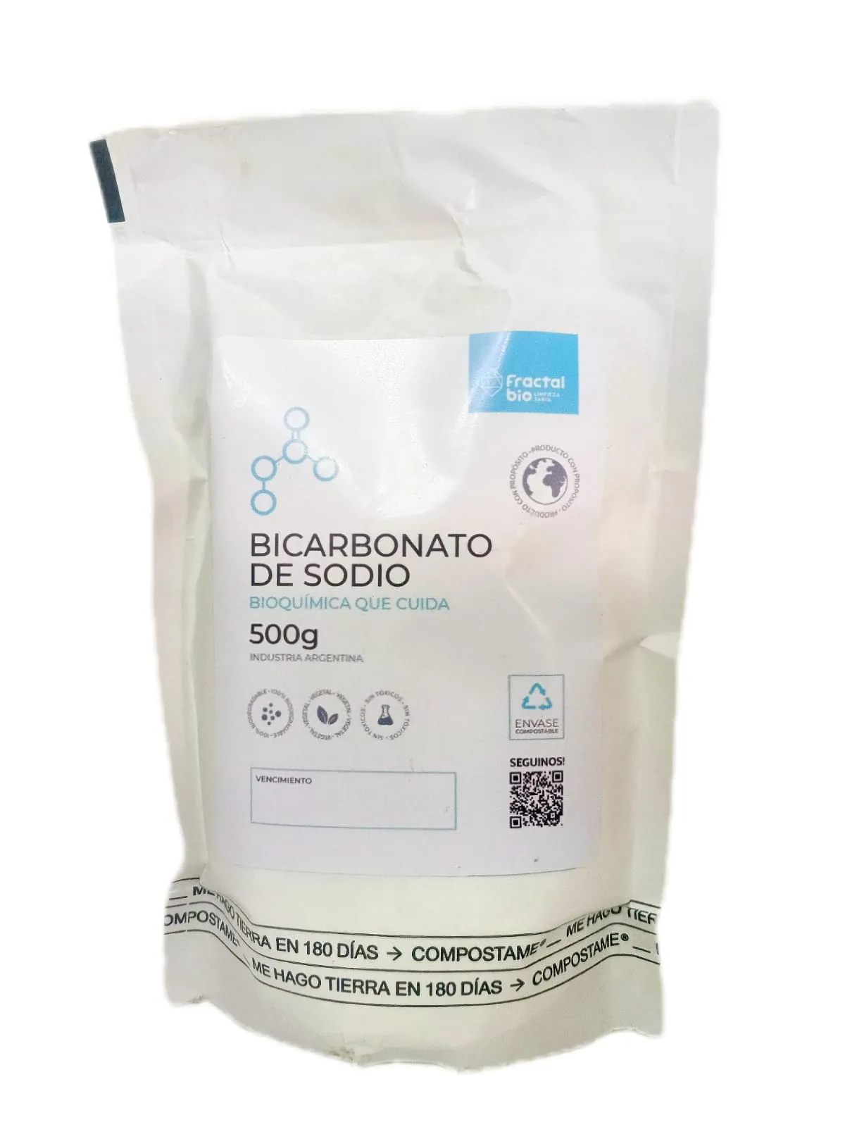 BICARBONATO DE SODIO  | FRACTAL BIO 500g