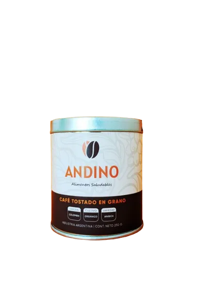 CAFÉ TOSTADO EN GRANOS | ANDINO LATA x250g