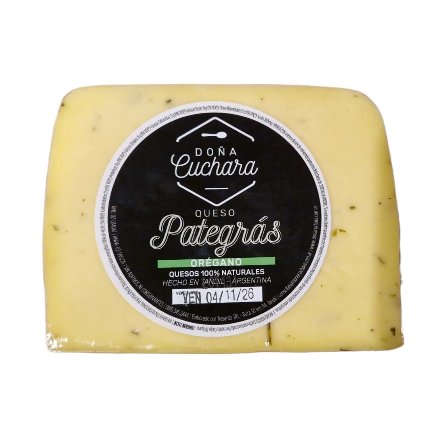 QUESO PATEGRAS CON OREGANO  | DOÑA CUCHARA