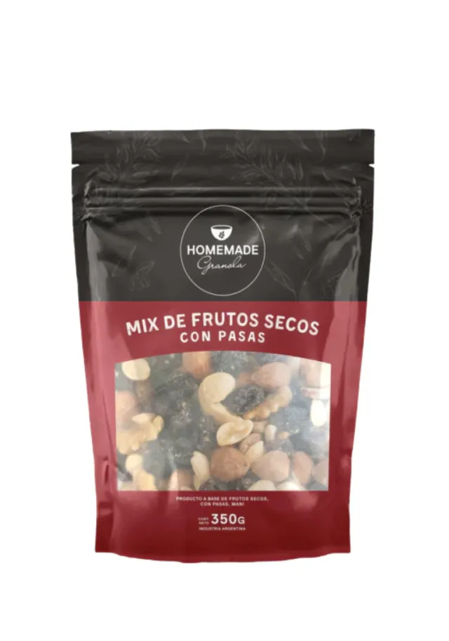 MIX FRUTOS SECOS CON PASAS DE UVA | HOMEMADE x350g
