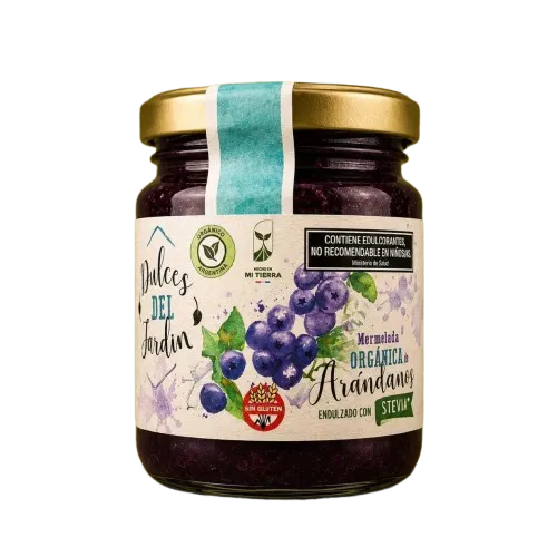 MERMELADA ARANDANO ORGANICO (endulzado Stevia) | DULCES DEL JARDIN x210g