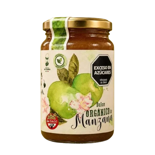 MERMELADA ORGANICA MANZANA | DULCES DEL JARDIN x450g