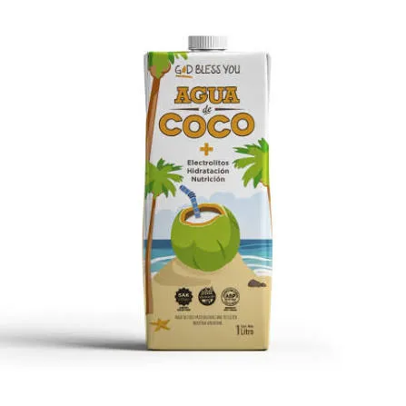 AGUA DE COCO | GOD BLESS YOU x 1 Litro.