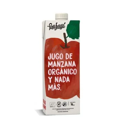 JUGO DE MANZANA ORGANICA | PURA FRUTA x 1 Litro.