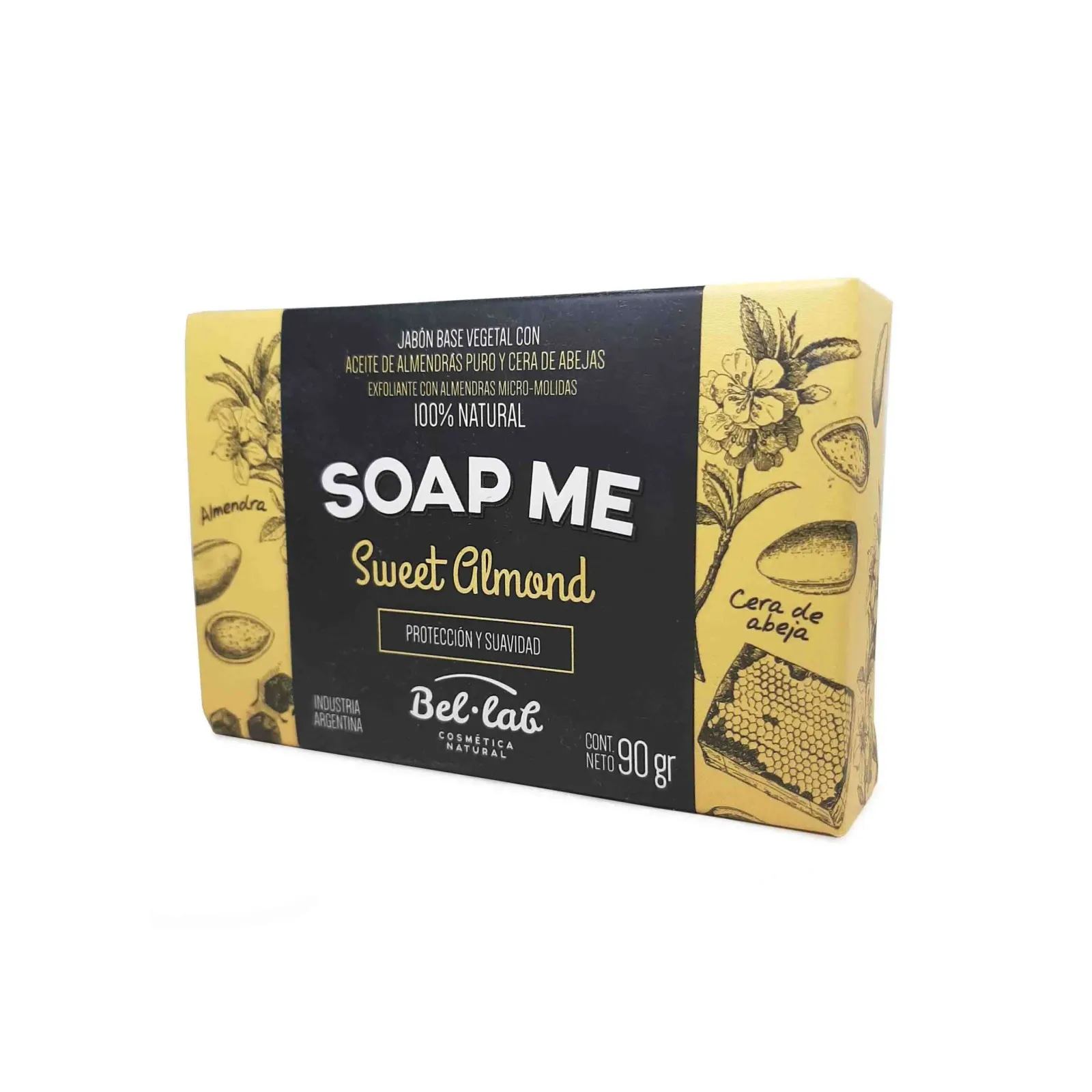 JABON VEGETAL SOAP ME: SWEET ALMOND - BEL LAB x 90g