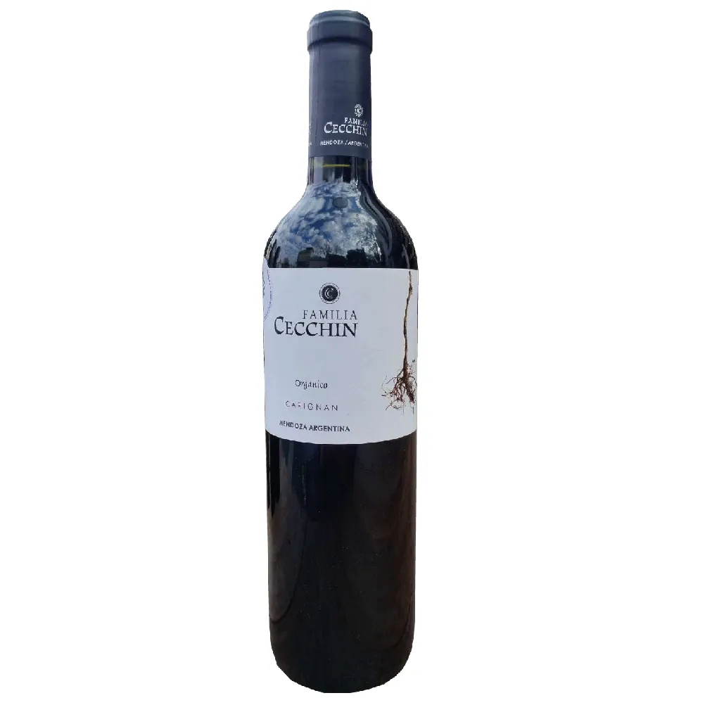 VINO CARIGNAN ORGANICO - FAMILIA CECCHIN x 750ml (CAJA x6 BOTELLAS)