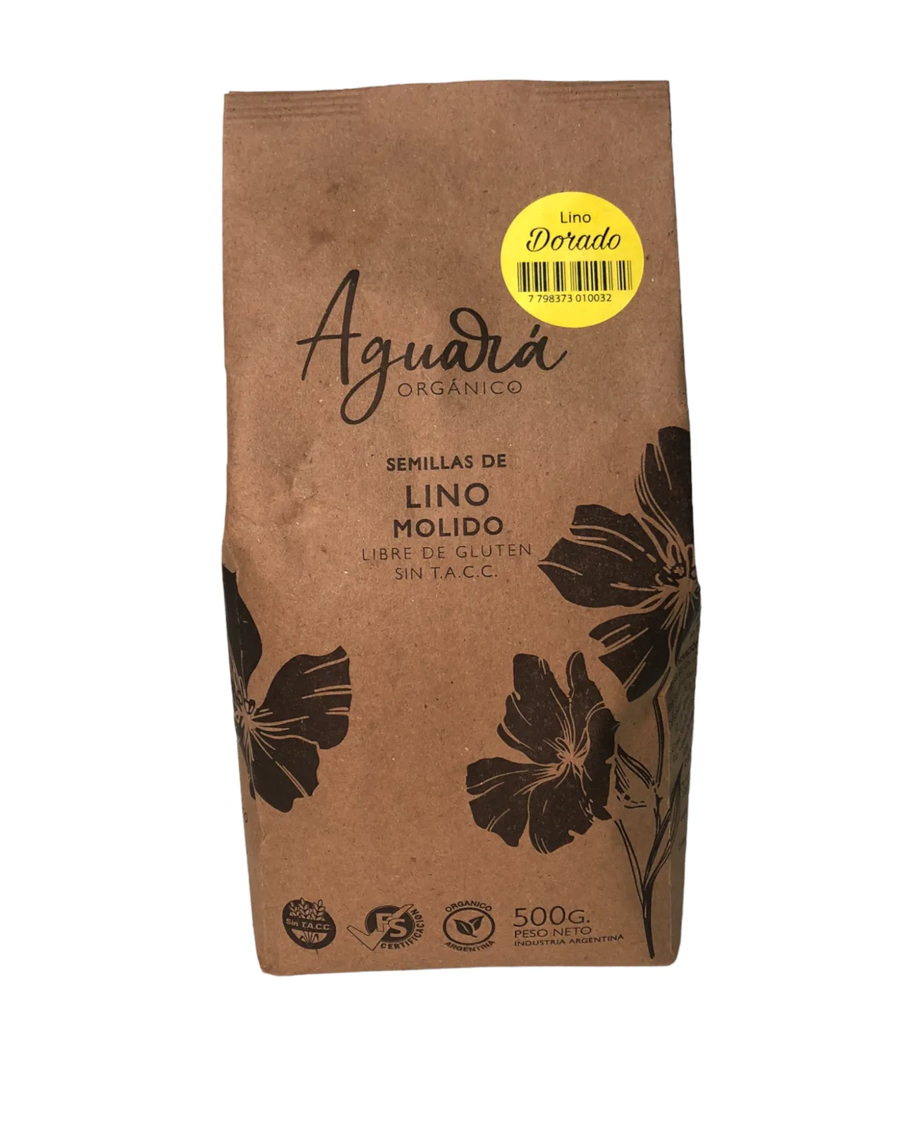LINO DORADO" MOLIDO" ORGANICA | (env compostable) AGUARA x 500 g