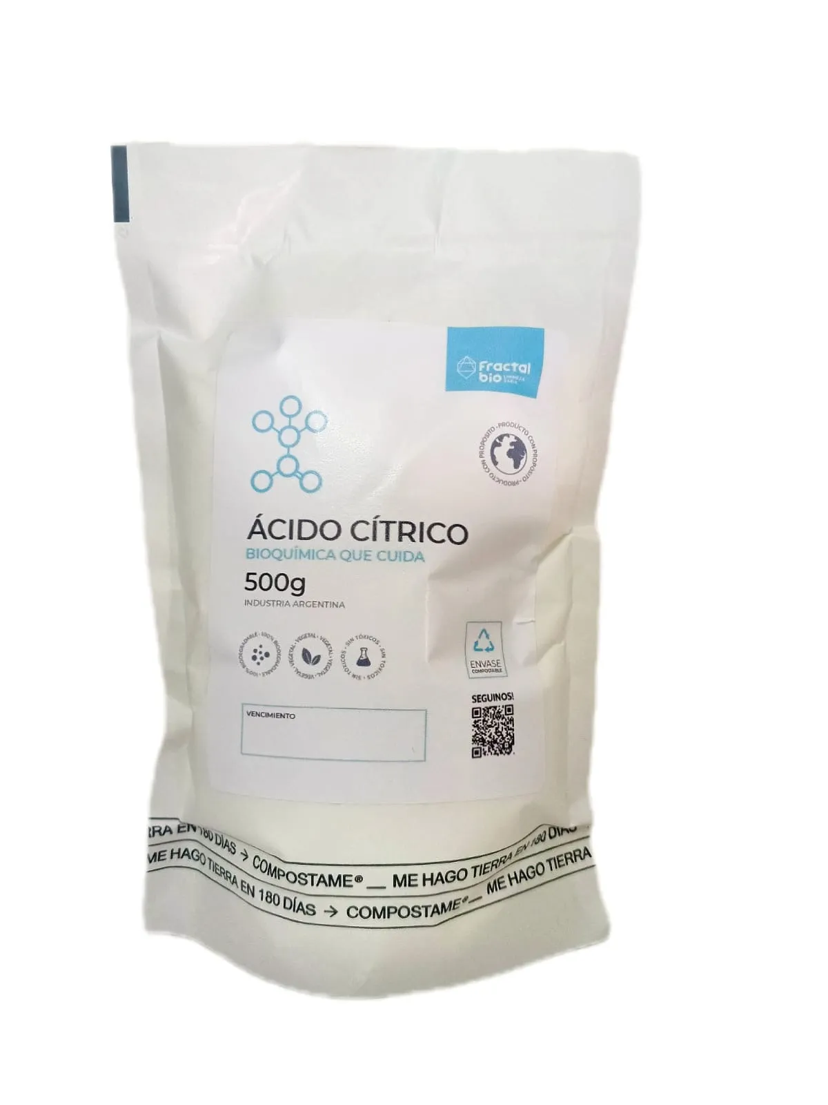 ACIDO CITRICO | FRACTAL BIO 500g